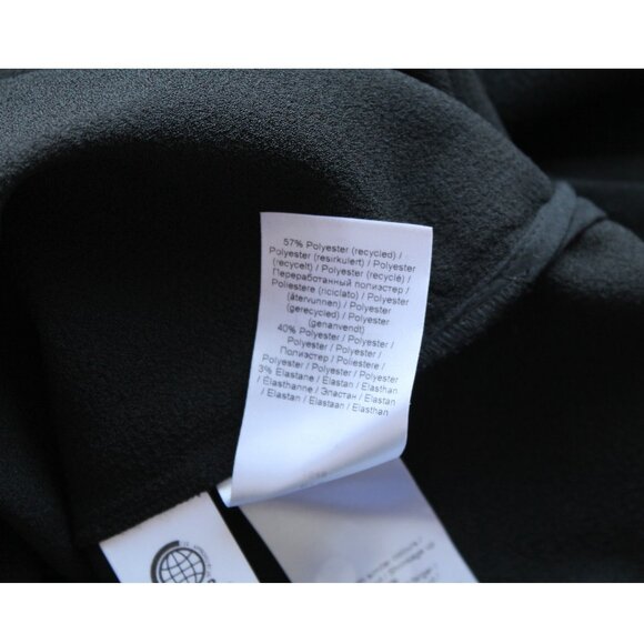 GANNI Crepe Midi Dress / Size 38 / US 6 / Black Slit Volumous Sleeves - Picture 9 of 9